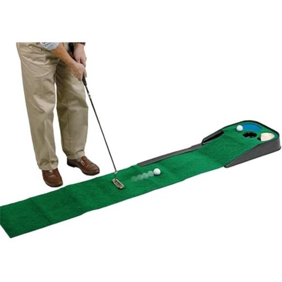 Golf Hazard Deluxe Putting Mat(Green) - Picture 3 of 3